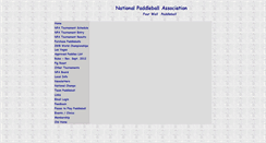 Desktop Screenshot of paddleball.org